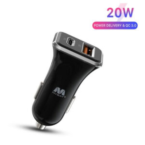 CARGADOR DE CARRO Dual Port USB-A QC3.0 and USB-C Power Delivery (36W) MYBAT