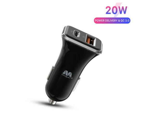 CARGADOR DE CARRO Dual Port USB-A QC3.0 and USB-C Power Delivery (36W) MYBAT