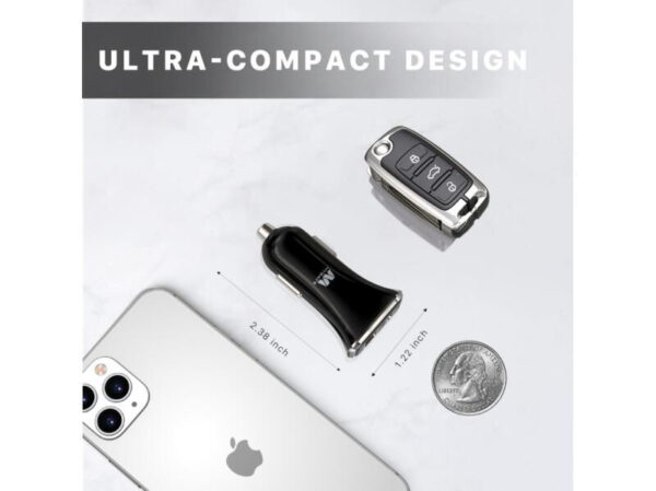CARGADOR DE CARRO Dual Port USB-A QC3.0 and USB-C Power Delivery (36W) MYBAT - Imagen 2