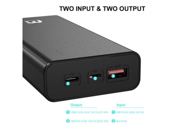 MyBat Pro 20000mAh Power Delivery Power Bank (20W) - Black - Imagen 4