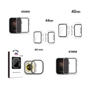 MyBat Fusion Protector Case (with Tempered Glass Screen Protector) for Apple Watch Transparent