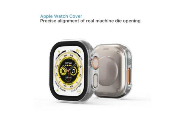 MyBat Fusion Protector Case (with Tempered Glass Screen Protector) for Apple Watch Transparent - Imagen 4