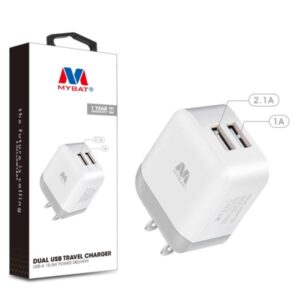 CUBO DE CARGA MyBat Dual USB Travel Charger Adapter(2.1A)