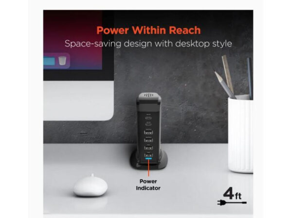 Hypergear Power Tower 42W High-Speed Charging Station - Imagen 4