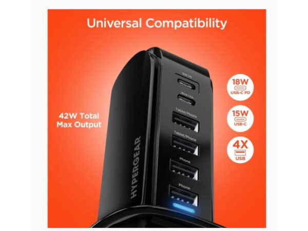 Hypergear Power Tower 42W High-Speed Charging Station - Imagen 5