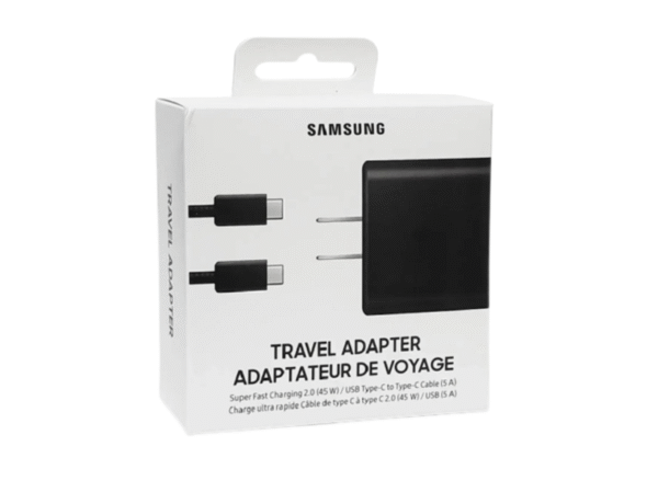 Samsung Super Cargador  45W + cable  Type C to Type C