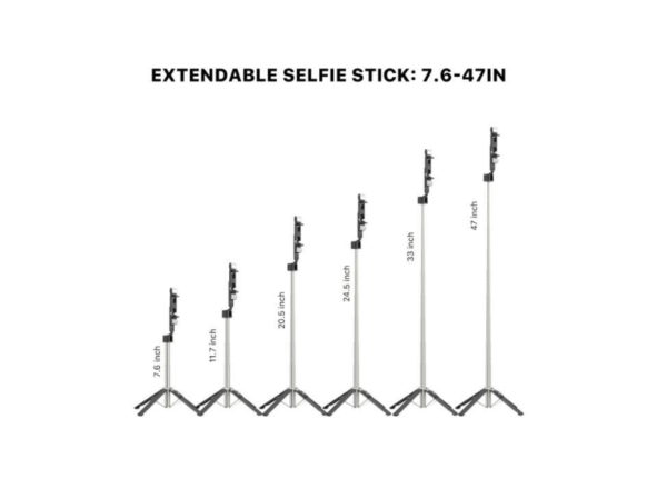 MyBat Pro Picture Perfect+ Selfie Stick & Tripod with Fill Light - Imagen 5
