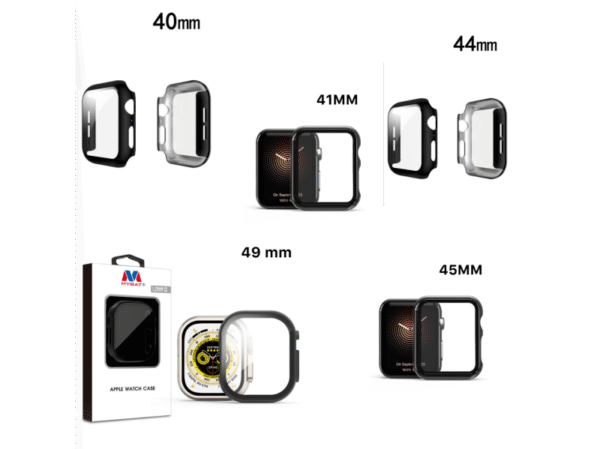 MyBat Fusion Protector Case (with Tempered Glass Screen Protector) for Apple Watch Negro