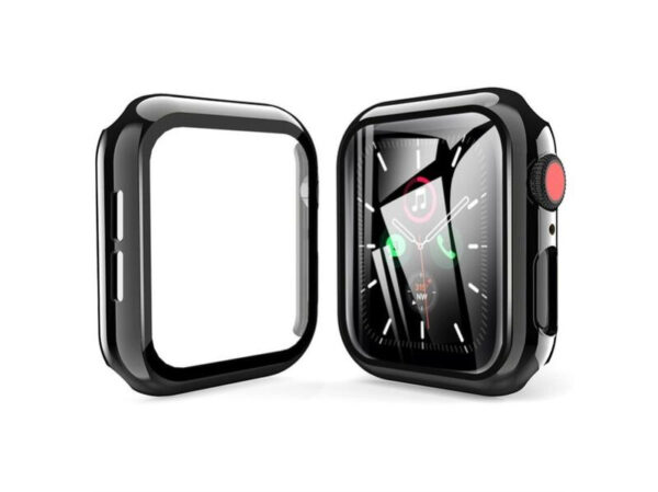 MyBat Fusion Protector Case (with Tempered Glass Screen Protector) for Apple Watch Negro - Imagen 5