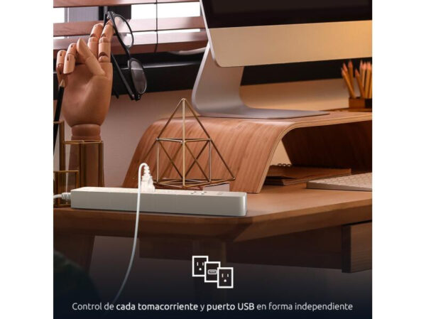 Nexxt Home Regleta inteligente Wi-Fi para interior NHP-E610 - Imagen 3
