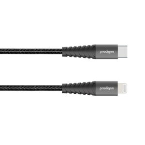 Cable Prodigee: 1.8 M  type C a  Lightning, Black