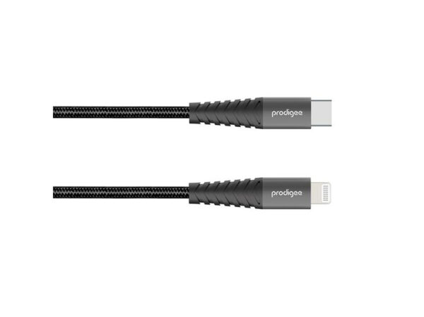 Cable Prodigee: 1.8 M  type C a  Lightning, Black