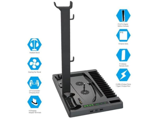 Base y Cargador Para Control Play 5 IV-P5246 - Imagen 4