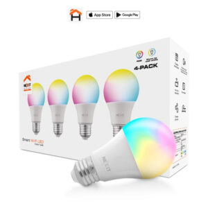 Nexxt Home NHB-C110 4PK Smart LED Bulb RGB Color 110V
