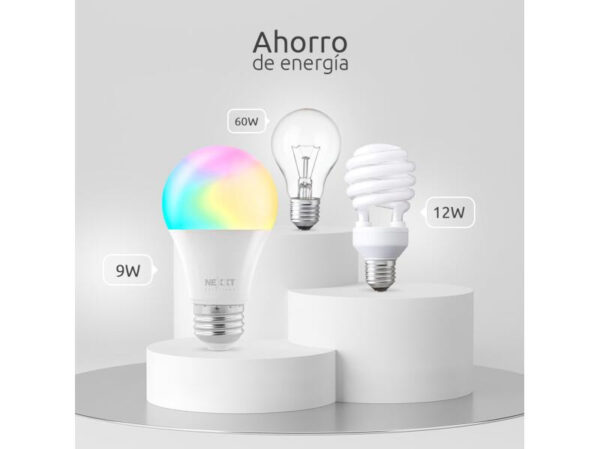 Nexxt Home NHB-C110 4PK Smart LED Bulb RGB Color 110V - Imagen 5