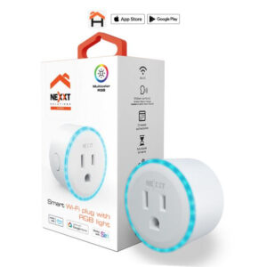 Nexxt Home Smart Wifi plug with RGB light 110/220V
