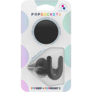 POPSOCKETS POPGRIP+POPMUNT2 NEGRO