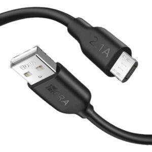 CABLE 1 HORA MICRO A USB A 2M NEGRO 2.1