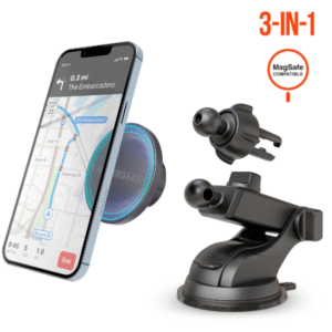 HOLDER CARRO Mag Grip Phone Mount Kit with MagSafe | Vent + Dash + Windshield Hypergear