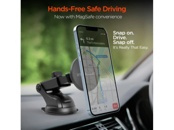 HOLDER CARRO Mag Grip Phone Mount Kit with MagSafe | Vent + Dash + Windshield Hypergear - Imagen 2