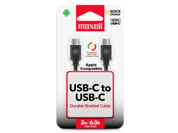 MAXELL 348588 CABLE USB-C A USB-C CARGA RAPIDA 2M - Imagen 2