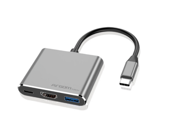 ARGOM ARG-UB-0181 3 EN HUB TIPO C/USB3.0/4K HDMI