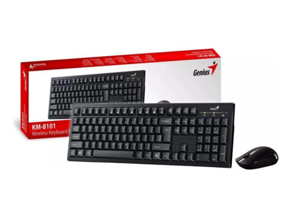 TECLADO Y MOUSE GENIUS KM-8101 SP BLACK 31340014401 - Imagen 3