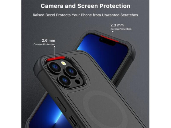 MyBat Pro  Antimicrobial Maverick Series w/ MagSafe Case  Phone 12 PRO MAX /13 PRO MAX - Imagen 4