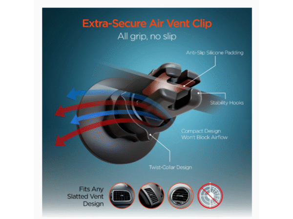 HOLDER CARRO HYPERGEAR Mag Grip Magnetic Phone  with MagSafe - Imagen 5