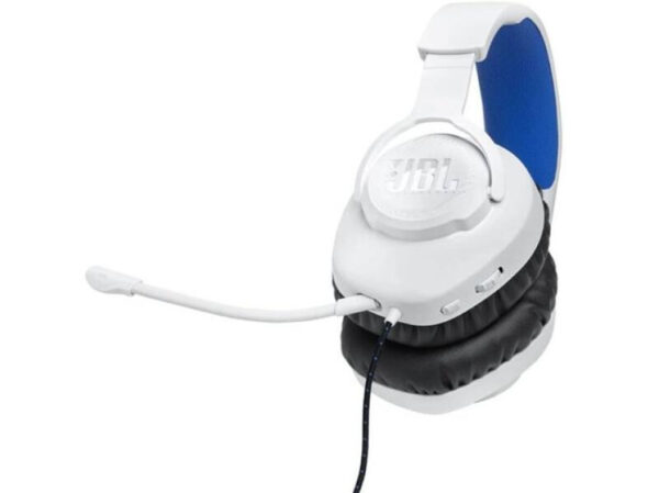 JBL Quantum 100 Play Station-Headphones-Gaming-White Blue - Imagen 3