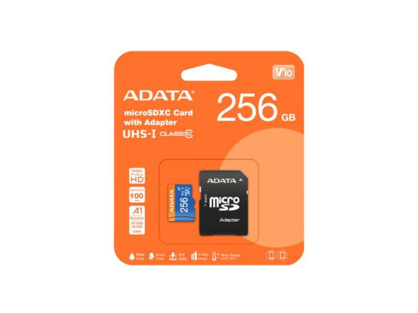 MEMORIA MICRO SD 256GB ADATA AUSDX256GUICL10A1-RA1 - Imagen 2