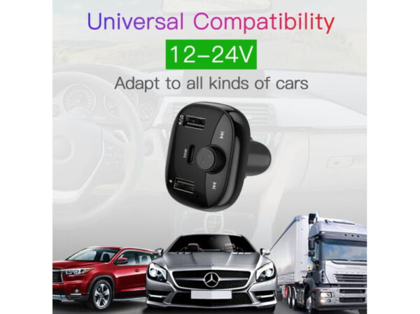MyBat Pro S-15 FM Transmitter + Car Charger - Black - Imagen 5