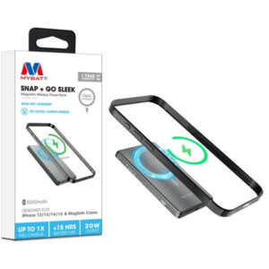 MyBat Pro 5000mAh SNAP+ GO SLEEK  Magnetic Wireless Power Bank