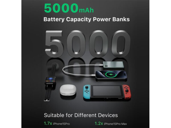 MyBat Pro 5000mAh SNAP+ GO SLEEK  Magnetic Wireless Power Bank - Imagen 5