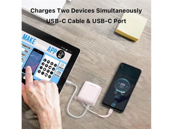 MyBat 10000mAh PowerLoop Power Bank with USB-C Cable - Imagen 5
