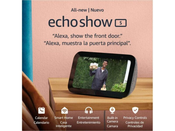 Amazon Echo Show 5 Gen 3° con Pantalla Táctil B09B2SBHQKC Negro - Imagen 5