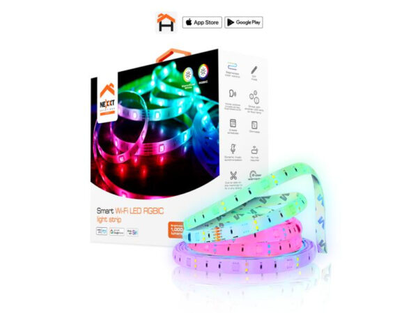 Nexxt Home NHB-S613 Smart LED Light Strip RGBIC 5m 110/220V