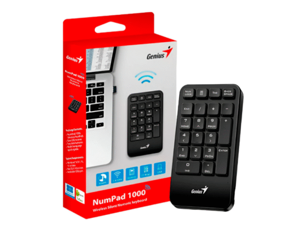 TECLADO NUMÉRICO GENIUS NUMPAD 1000 MEMBRANA INALÁMBRICO - Imagen 3