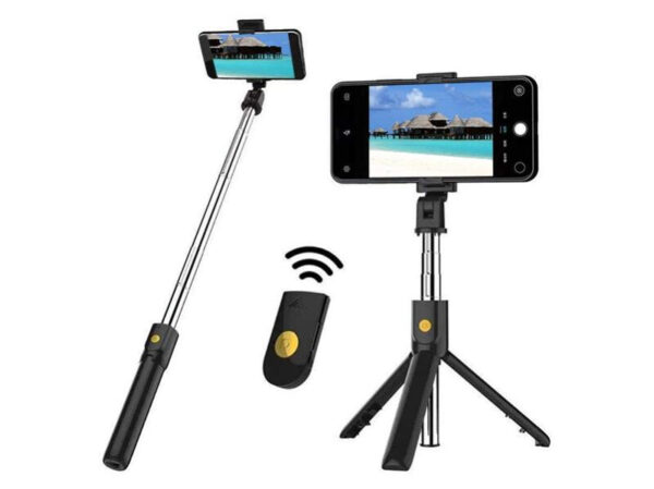 MyBat Wireless Selfie Stick(with Shutter Control) - Black
