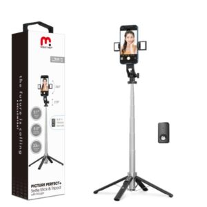 MyBat Pro Tiktok Picture Perfect+ Selfie Stick & Tripod with Fill Light