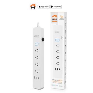 Nexxt Home NHP-E710 Smart Power strip 4 outlet 2 USBC 2 USB A