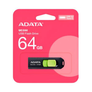 Memoria Llave USB 3.2 64GB ADATA UC300 TYPE-C ACHO-UC300-64G-RBK/GN