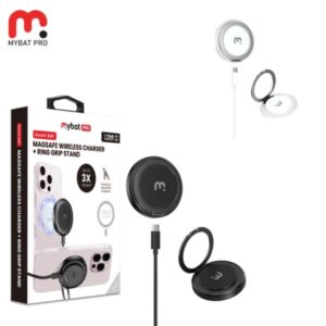 MyBat Pro DockIt 360° MagSafe Wireless Charger + Ring Grip Stand