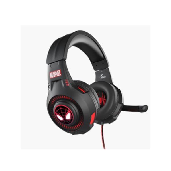 XTech Marvel Spider Man Headphones Wrd LED w/mic XTH-M541SM