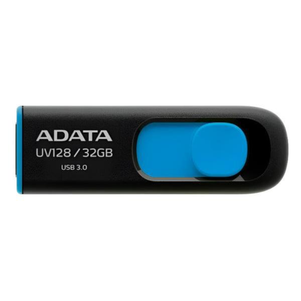 MEMORIA USB 32GB ADATA UV128 USB-A 3.2 GEN 1 AUV128-32G-RBE NEGRO / AZUL